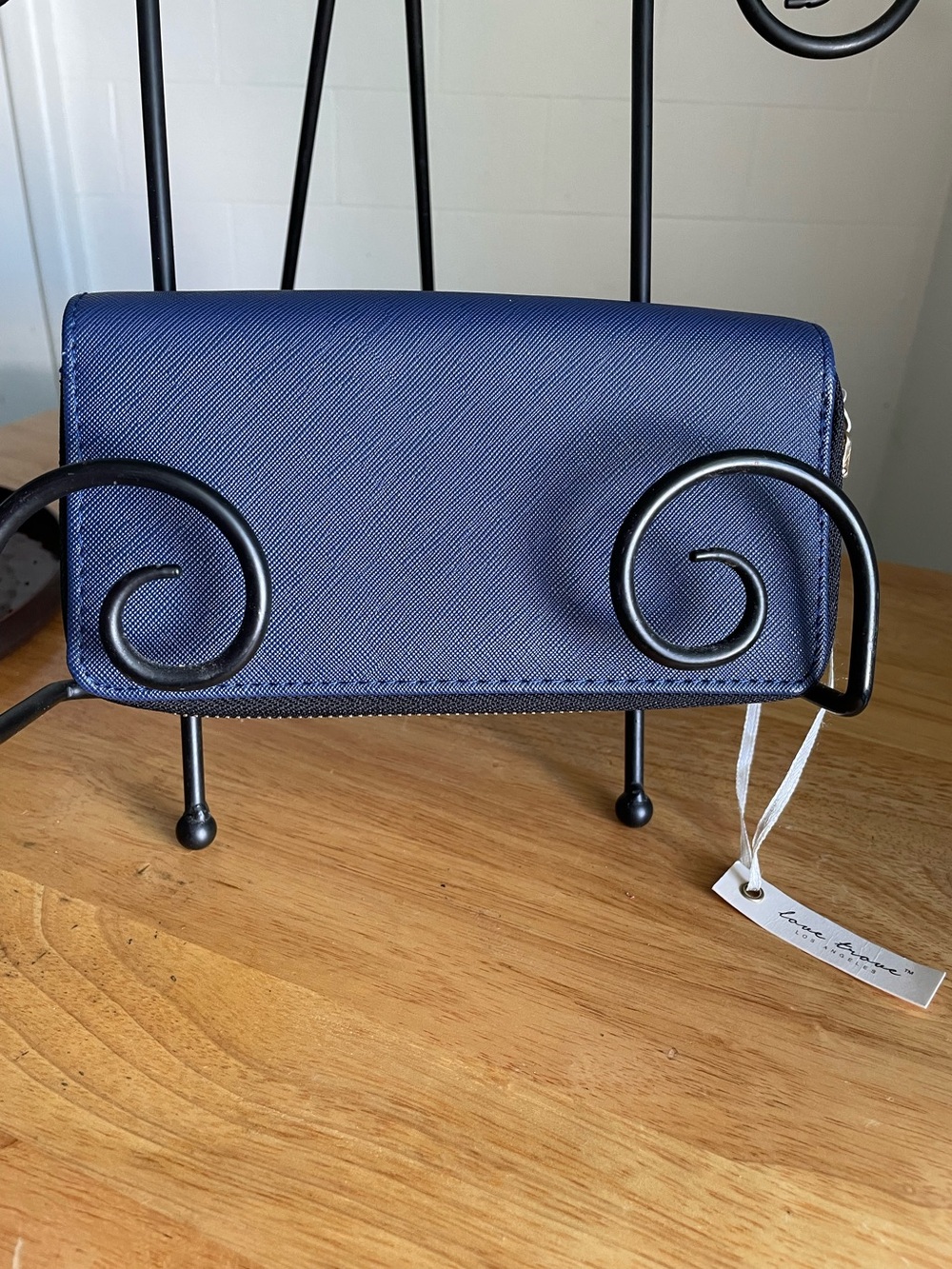 Love Trove -Navy Saffiano Crossbody Wallet - Unbranded